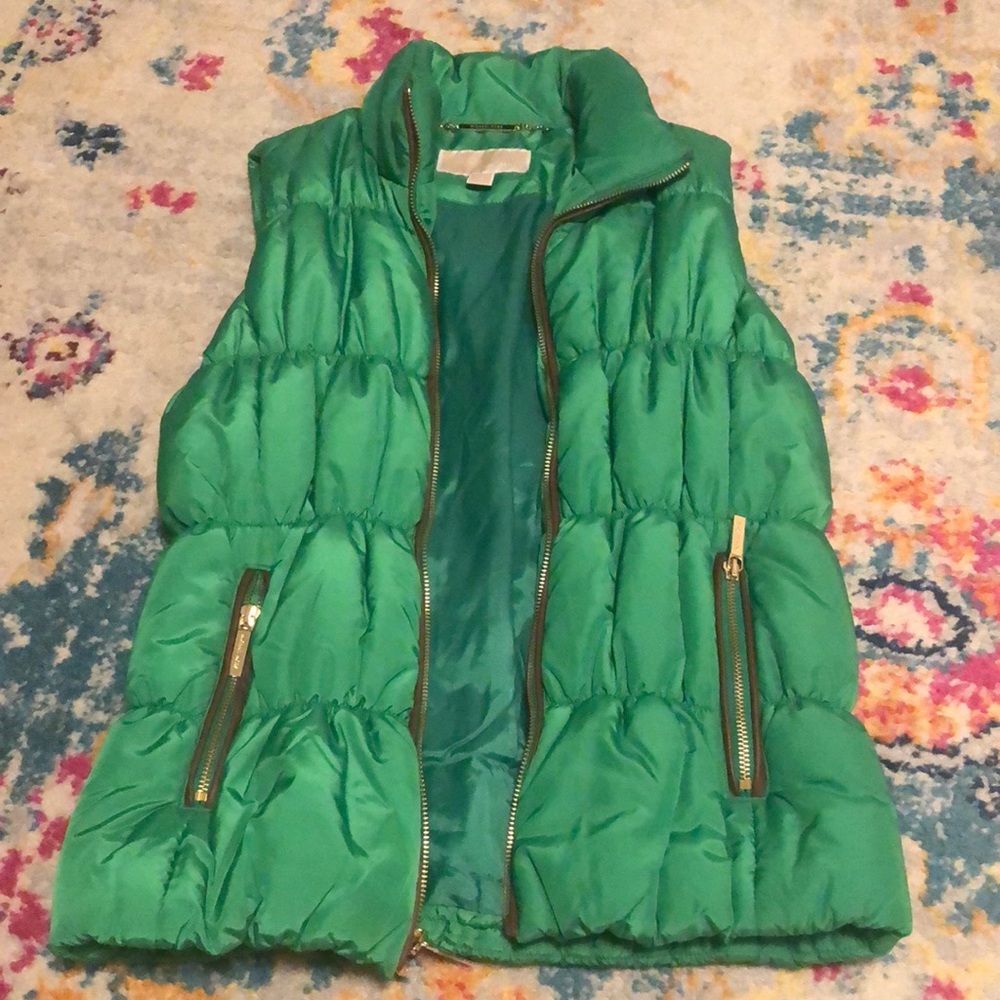 Michael Kors Kelly Green Down Vest